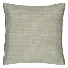 Indlæs billede til gallerivisning Manipur Silver Velvet Cushion reverse, by Designers Guild