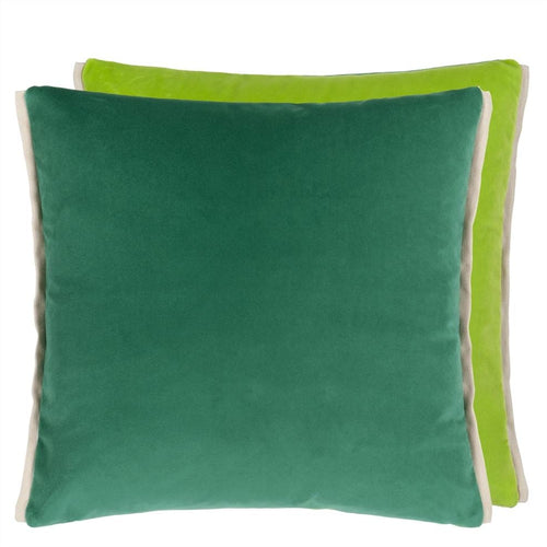 arese Viridian & Apple Cushion, by Designers Guild