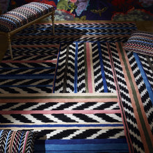 Indlæs billede til gallerivisning Jaipur Stripe Azur Rug, by Christian Lacroix in Living Room