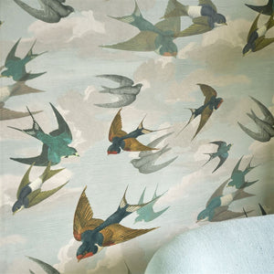 John Derian Chimney Swallows Wallpaper
