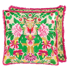 Indlæs billede til gallerivisning Designers Guild Ikebana Damask Fuchsia Embroidered Cushion