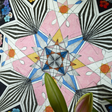 Indlæs billede til gallerivisning Christian Lacroix Flowers Galaxy Multicolour Cushion up close