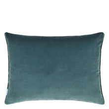 Load image into Gallery viewer, Designers Guild Celadon &amp; Mist Cushion Reverse