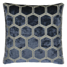 Load image into Gallery viewer, Manipur Midnight Velvet Cushion front, by Designers Guild