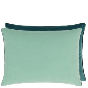 Cassia Celadon & Mist Cushion, by Designers Guild
