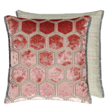 Load image into Gallery viewer, Manipur Coral Velvet Cushion, by Designers Guild