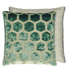 Load image into Gallery viewer, Manipur Jade Velvet Cushion, by Designers Guild