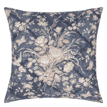 Indlæs billede til gallerivisning Ralph Lauren Eliza Floral Vintage Blue Cushion Front