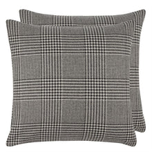 Indlæs billede til gallerivisning Dudley Black and White Glen Plaid Cushion, by Ralph Lauren