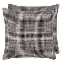 Load image into Gallery viewer, Dudley Black and White Glen Plaid Cushion, by Ralph Lauren