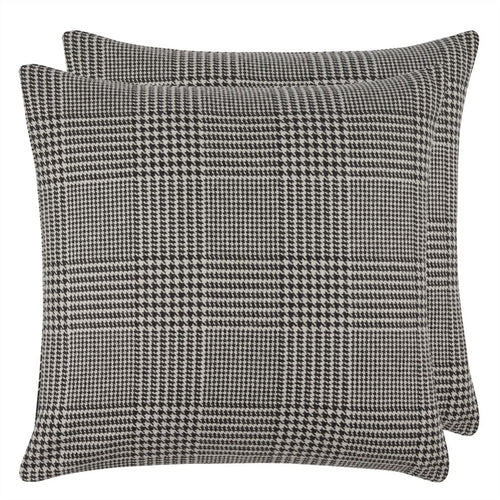 Dudley Black and White Glen Plaid Cushion, by Ralph Lauren