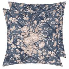 Load image into Gallery viewer, Ralph Lauren Eliza Floral Vintage Blue Cushion