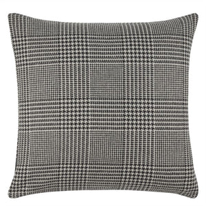 Dudley Black and White Glen Plaid Cushion, by Ralph Lauren