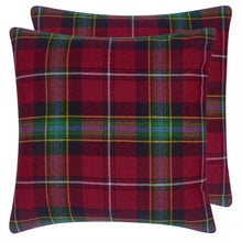 Load image into Gallery viewer, Ralph Lauren Dunmore Plaid Currant Cushion