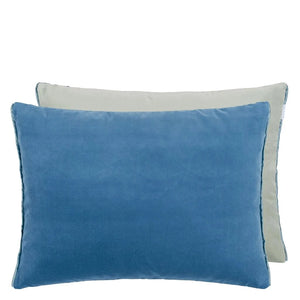 Cassia Denim & Zinc Cushion, by Designers Guild