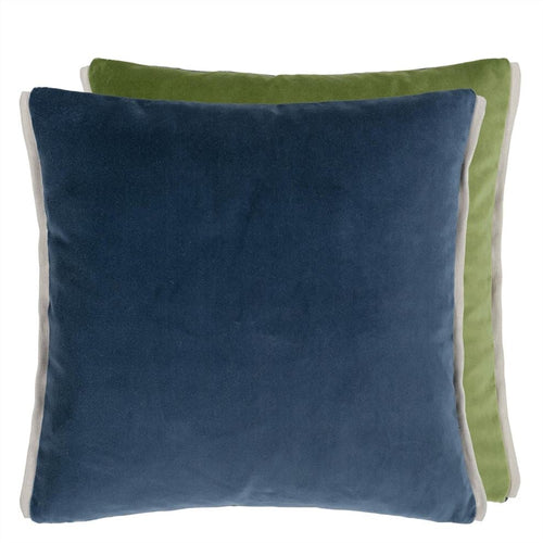 Varese Prussian & Grass Cushion, by Designers Guild