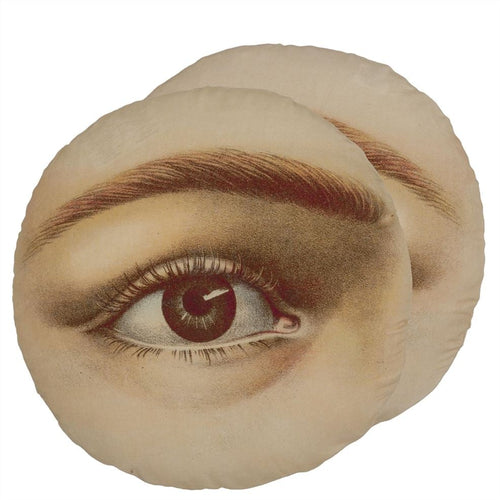 Eye Sepia Cushion, by John Derian for Designers Guild