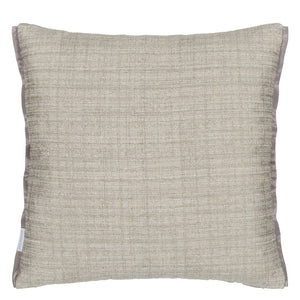 Manipur Dove Velvet Cushion reverse, by Designers Guild