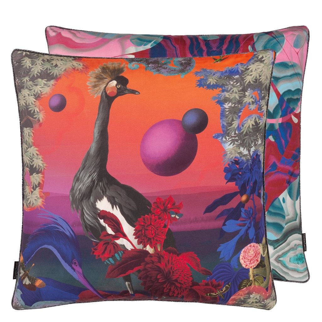 Novafrica Sunset Tangerine Cushion, by Christian Lacroix