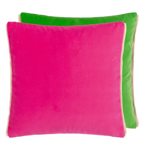 Varese Fuchsia & Malachite Cushion, by Designers Guild