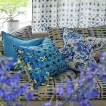 Load image into Gallery viewer, Designers Guild Kyoto Flower Indigo Cushion with other Designers Guild Cushions