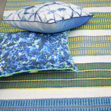 Load image into Gallery viewer, Designers Guild Mahakam Cobalt Outdoor Rug with Cushions