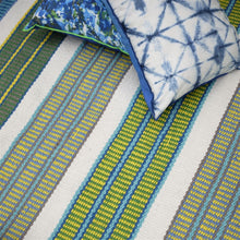 Load image into Gallery viewer, Designers Guild Mahakam Cobalt Outdoor Rug Detail