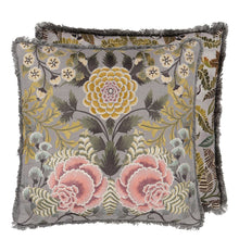 Load image into Gallery viewer, Designers Guild Brocart Décoratif Embroidered Sepia Cushion