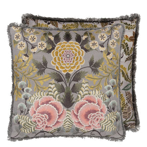 Designers Guild Brocart Décoratif Embroidered Sepia Cushion