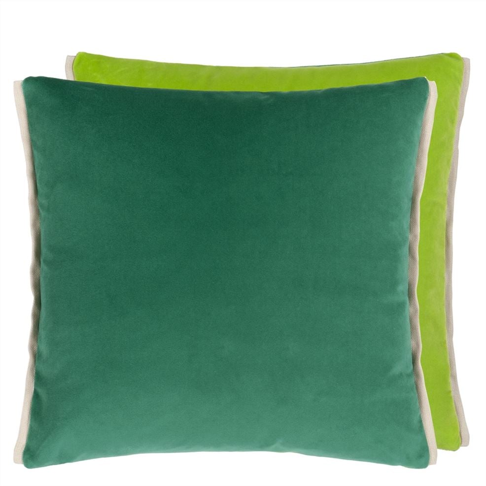 Varese Viridian & Apple Cushion, by Designers Guild