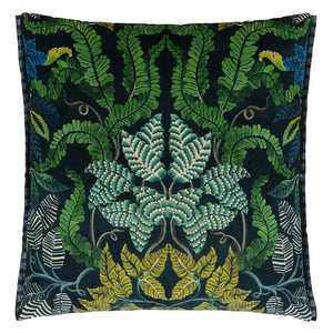 Brocart Décoratif Velours Noir Cushion, by Designers Guild