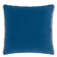 Load image into Gallery viewer, Varese Azure &amp; Teal Velvet Cushion front, by Designers Guild