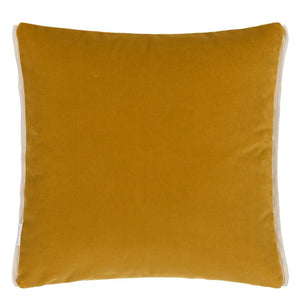 Varese Zinnia & Ochre Cushion reverse, by Designers Guild