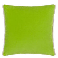 Load image into Gallery viewer, arese Viridian &amp; Apple Cushion reverse, by Designers Guild