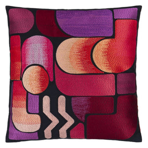 Lacroix Graphe Magenta Cushion, by Christian Lacroix