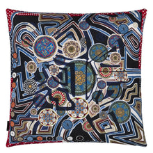 Load image into Gallery viewer, Omnitribe Azure Cushion, by Christian Lacroix Front