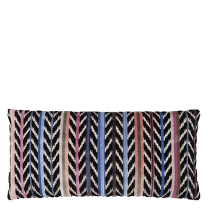 Jaipur Stripe Azure Cushion, by Christian Lacroix Front