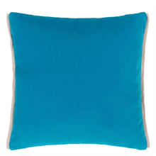 Load image into Gallery viewer,  Varese Azure &amp; Teal Velvet Cushion reverse, by Designers Guild