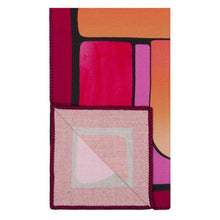 Load image into Gallery viewer, Lacroix Graphe Magenta Throw, by Christian Lacroix Reverse