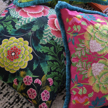 Load image into Gallery viewer, Designers Guild Brocart Décoratif Velours Noir Cushion with other Designers Guild Cushions