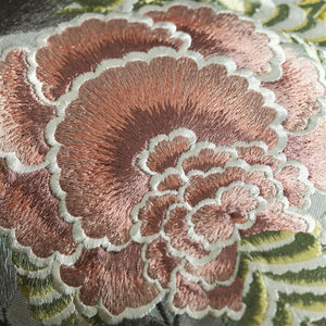 Designers Guild Brocart Décoratif Embroidered Sepia Cushion Embroidery Detail