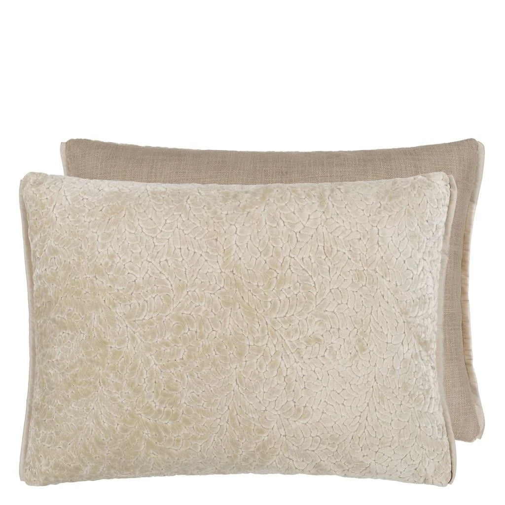 Cartouche Linen Cushion, by Designers Guild