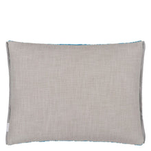 Load image into Gallery viewer, Designers Guild Cartouche Azure Velvet Cushion Reverse
