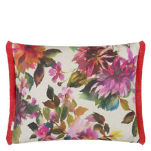 Load image into Gallery viewer, Designers Guild Manchu Fuchsia Outdoor Cushion Reverse