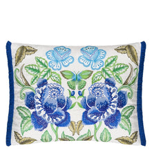 Load image into Gallery viewer, Isabella Embroidered Cobalt Cushion front, by Designers Guild