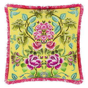 Eleonora Embroidered Alchemilla Cotton Cushion, by Designers Guild