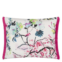Load image into Gallery viewer, Designers Guild Chinoiserie Peony Flower Outdoor Cushion Front