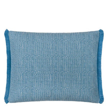 Load image into Gallery viewer, Designers Guild Pompano Aqua Outdoor Cushion Front