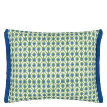 Load image into Gallery viewer, Designers Guild Jaal Emerald Outdoor Cushion Front