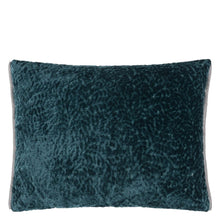 Load image into Gallery viewer, Designers Guild Cartouche Teal Cushion Front